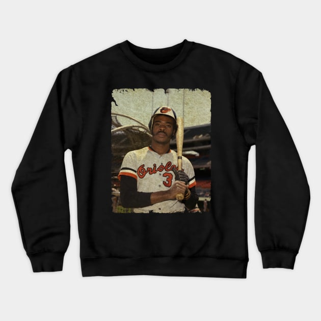 Eddie Murray in Baltimore Orioles, 1977 Crewneck Sweatshirt by PESTA PORA